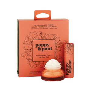 Poppy & Pout Lip Care Duo / Pomegranate Peach