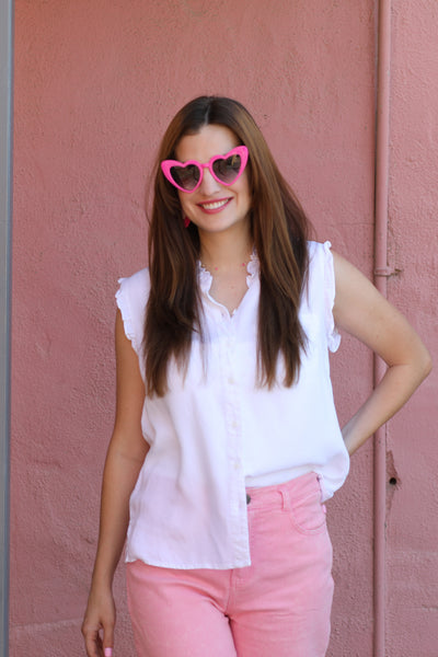 Dana Ruffle Blouse *final sale*