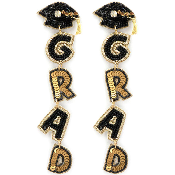 Grad Seed Bead Earrings