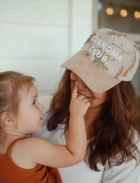 Grandma Club Floral Hat
