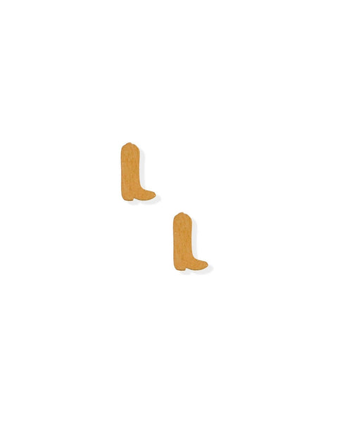 Petite Cowgirl Boot Screwback Stud Earrings