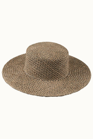 Marley Open Weave Boater Hat