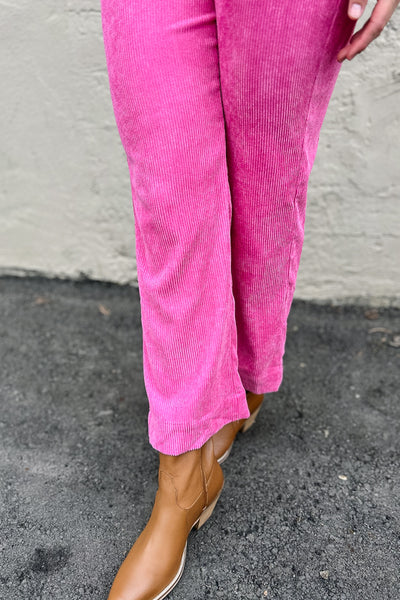 Jump To It Jumpsuit / Hibiscus Pink