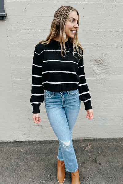 Milan Stripe Sweater / Black by Z Supply
