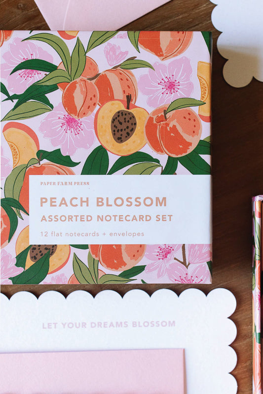 Peach Blossom Notecard Set