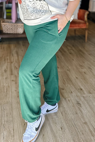 Cozy As Can Be Lounge Pants / Hunter Green