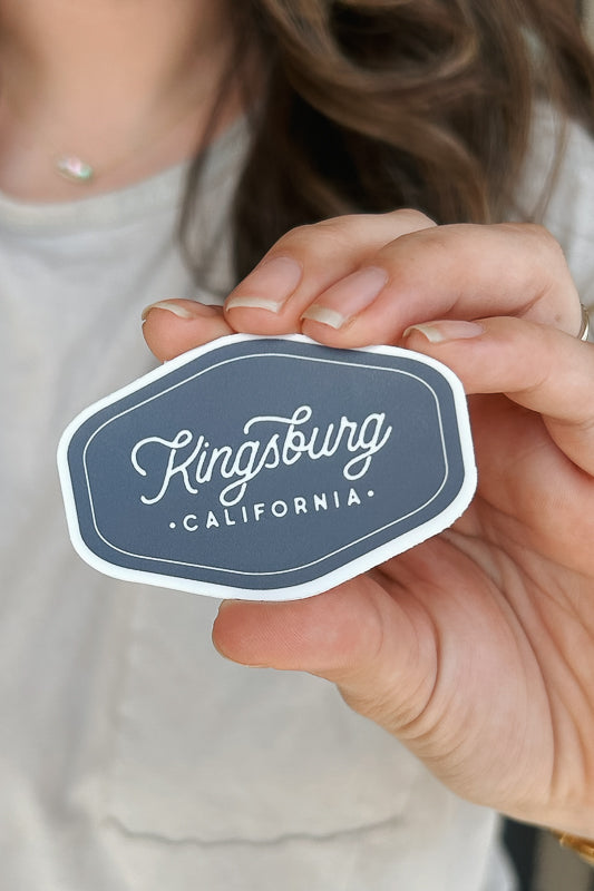 Kingsburg Script Sticker