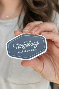Kingsburg Script Sticker