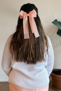Sweet Day Tulle Ribbon Hair Bow