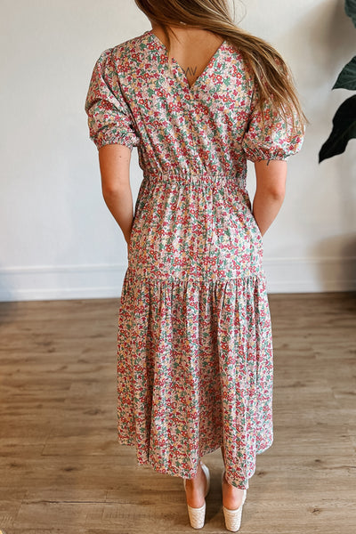 Berry Pleased Floral Dress