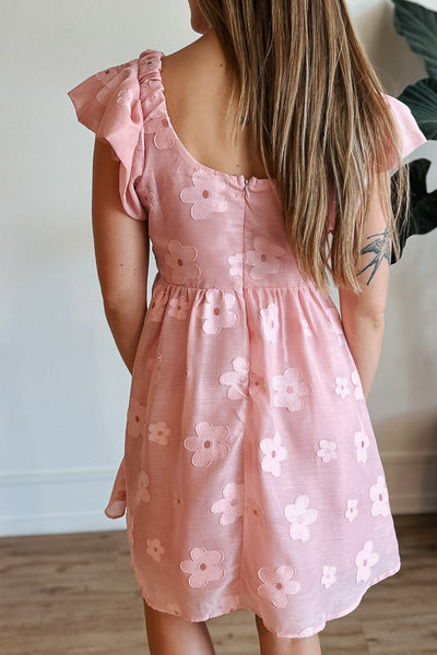 Flower Garden Organza Mini Dress