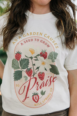Strawberry Faith Graphic Tee by Paper Farm Press