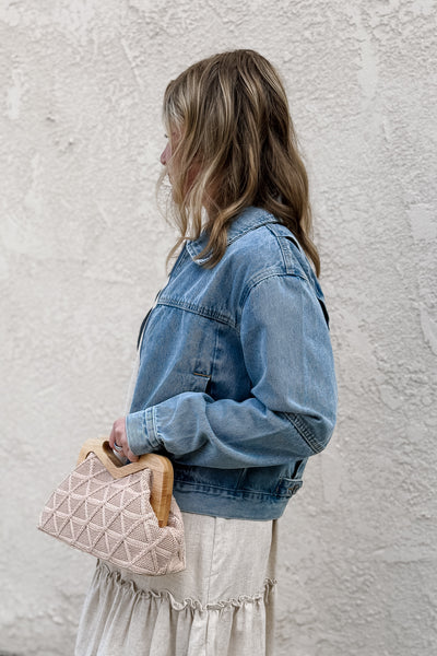 Zip Around Denim Jacket