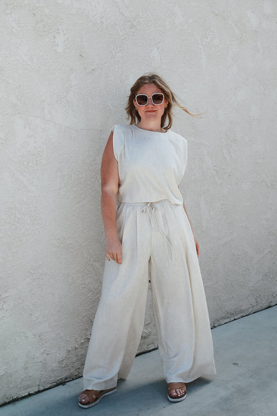 Oatmeal Linen Set