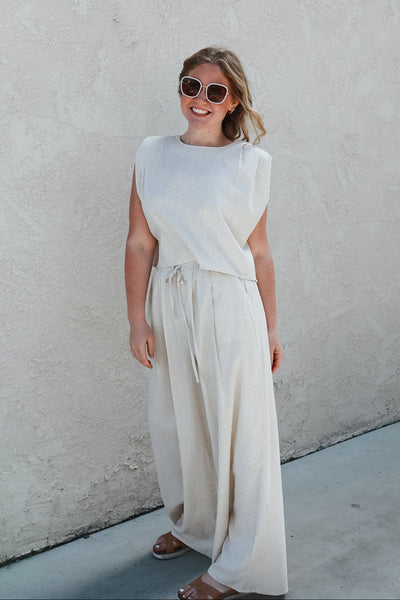 Oatmeal Linen Set