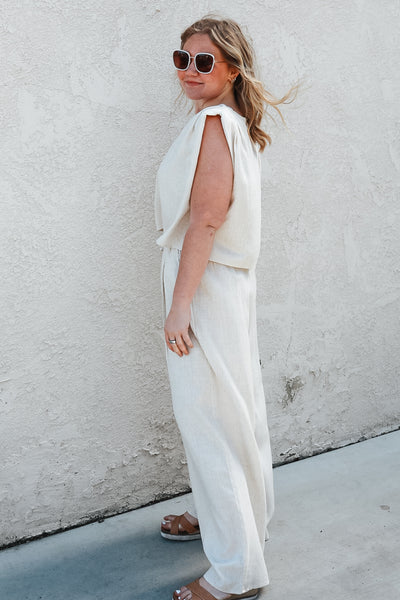 Oatmeal Linen Set
