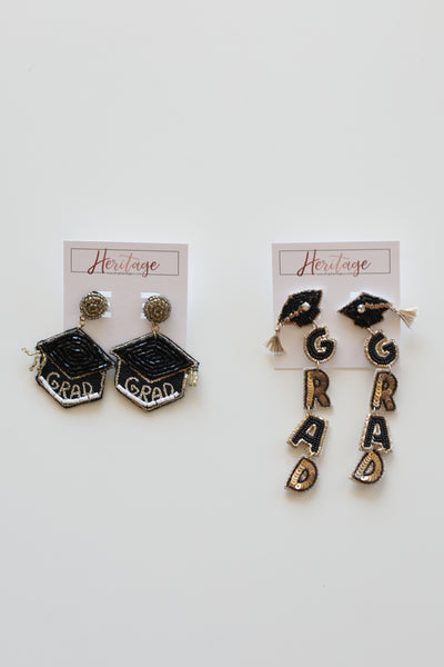 Grad Seed Bead Earrings