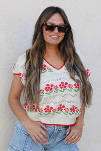Fruit Stand Knit Top