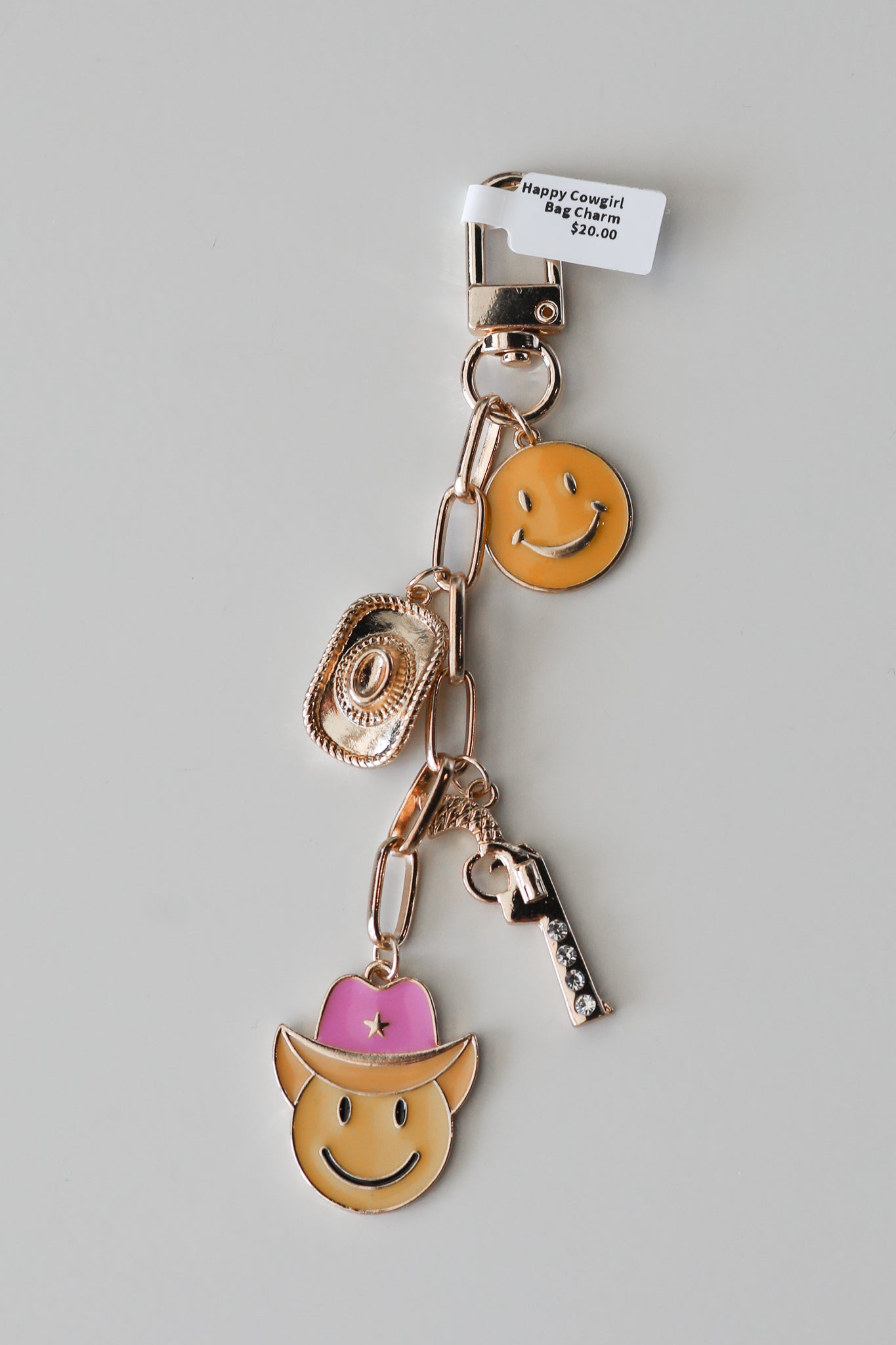 Happy Cowgirl Bag Charm