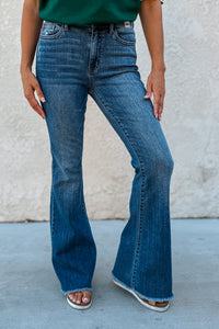 Judy Blue Roni Frayed Flares