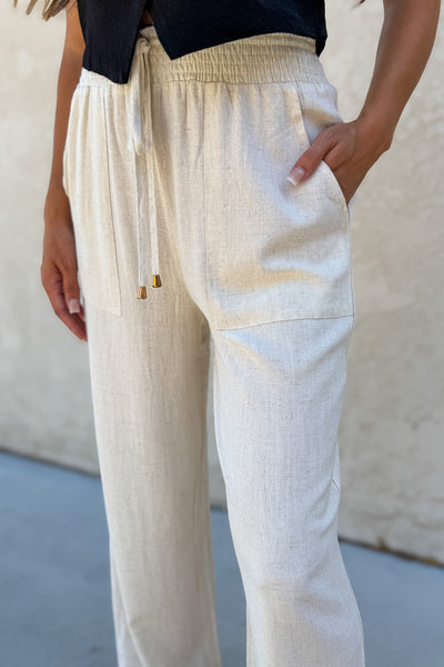 Leanna Linen Wide Leg Pants