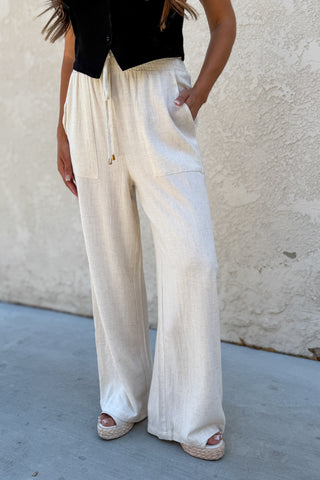 Leanna Linen Wide Leg Pants