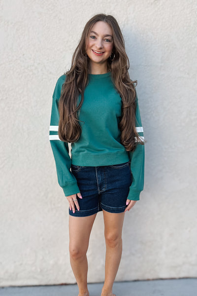 Varsity Striped Knit Pullover