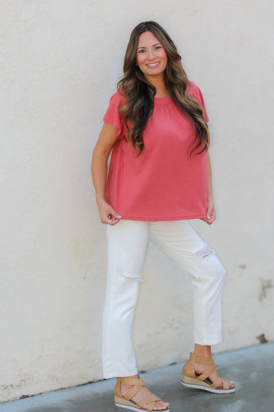 Sully Tie Top Blouse / Rose