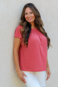 Sully Tie Top Blouse / Rose
