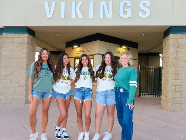 Kingsburg Vikings Checkered Graphic Tee