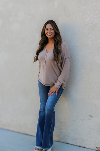 Sandstone Stitch Longsleeve Top