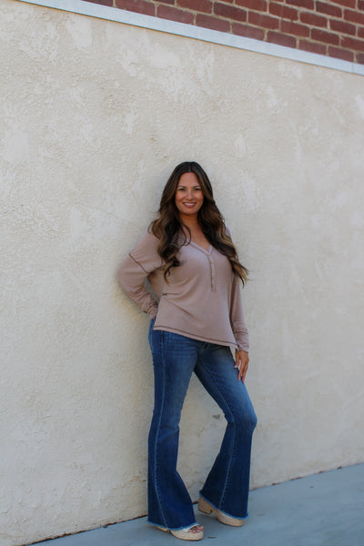 Sandstone Stitch Longsleeve Top