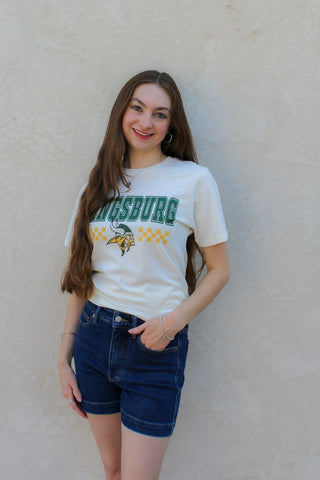 Kingsburg Vikings Checkered Graphic Tee