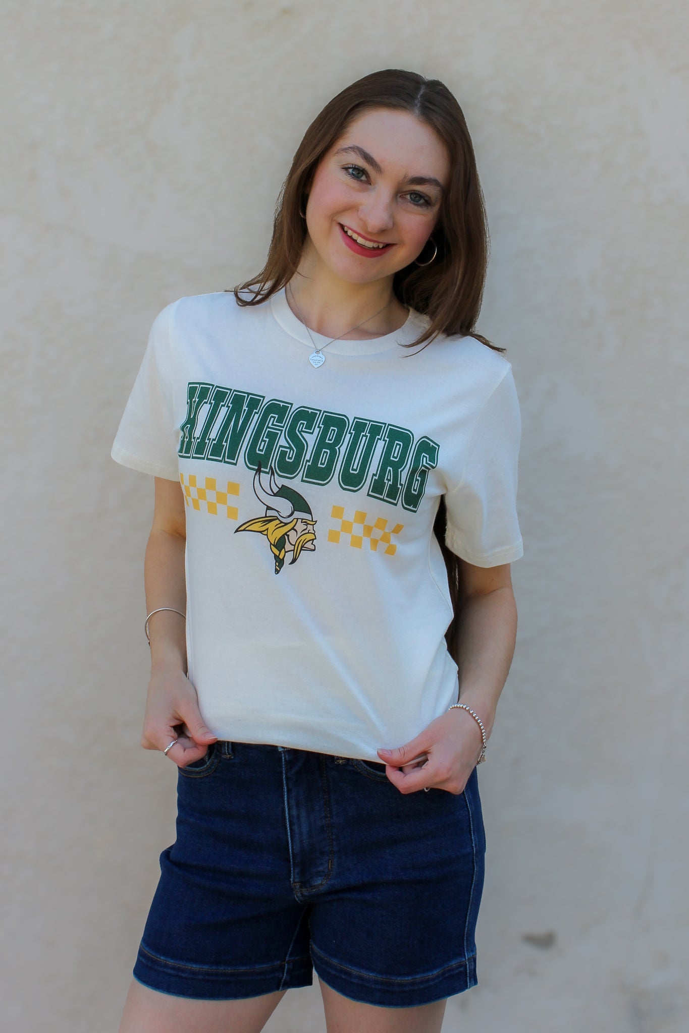 Kingsburg Vikings Checkered Graphic Tee