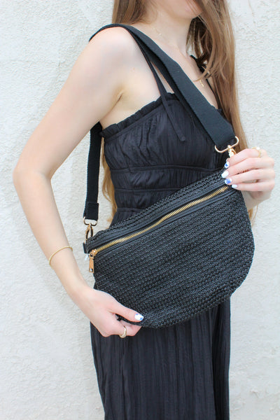 Rachel Raffia Bum Bag