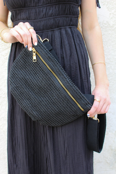 Rachel Raffia Bum Bag