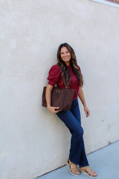Mallard Puff Sleeve Blouse