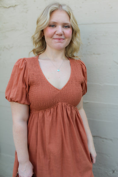 Sienna Textured Midi Dress