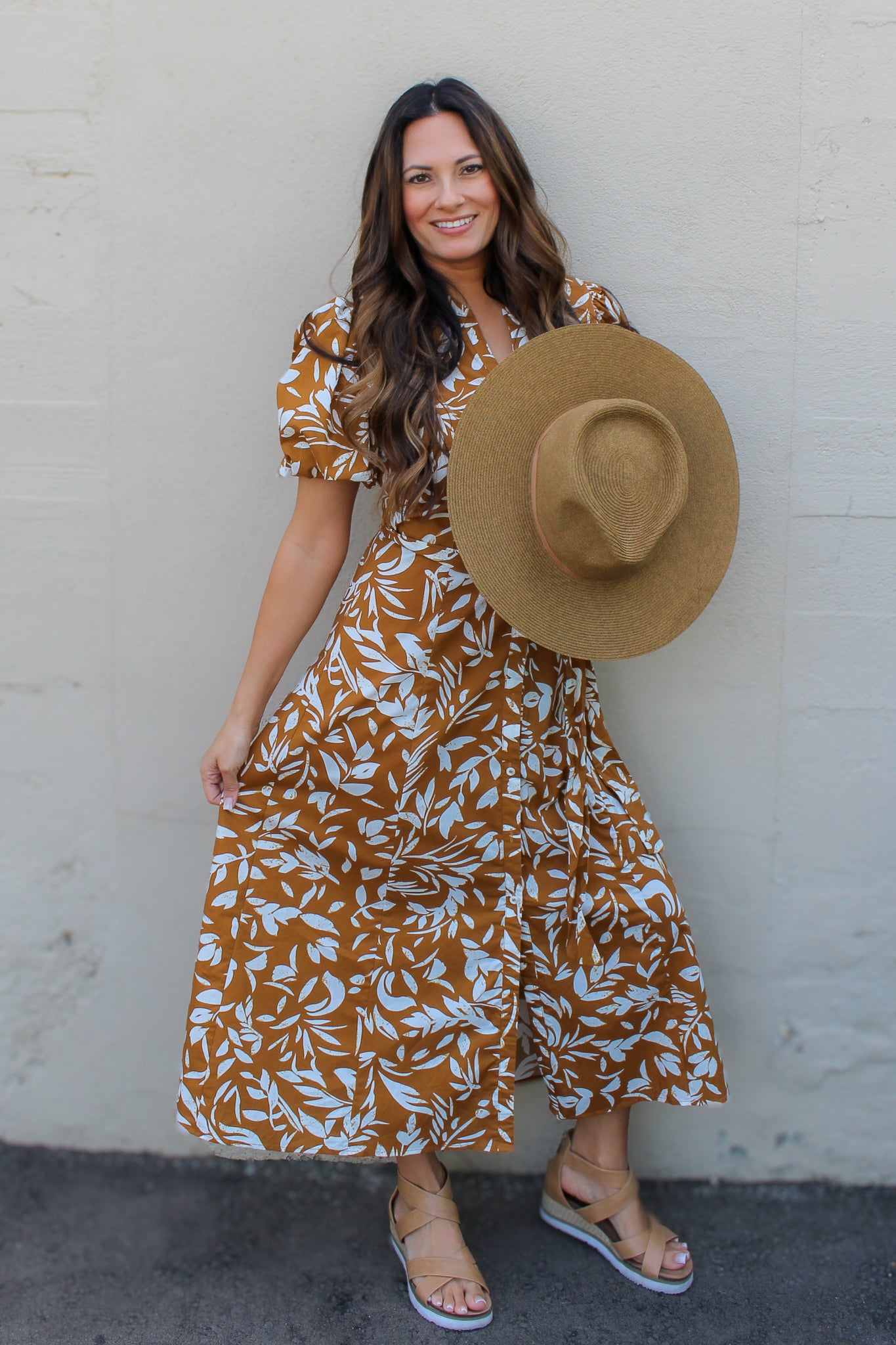 Falling Leaves Maxi Dress