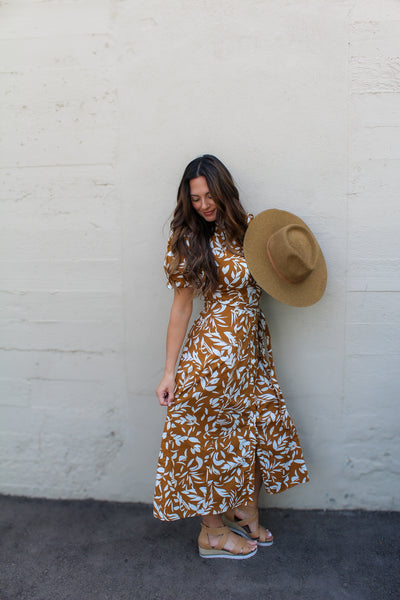 Falling Leaves Maxi Dress