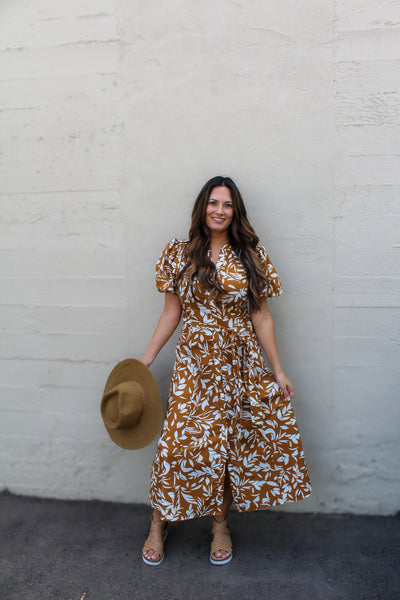 Falling Leaves Maxi Dress