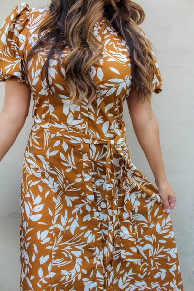 Falling Leaves Maxi Dress