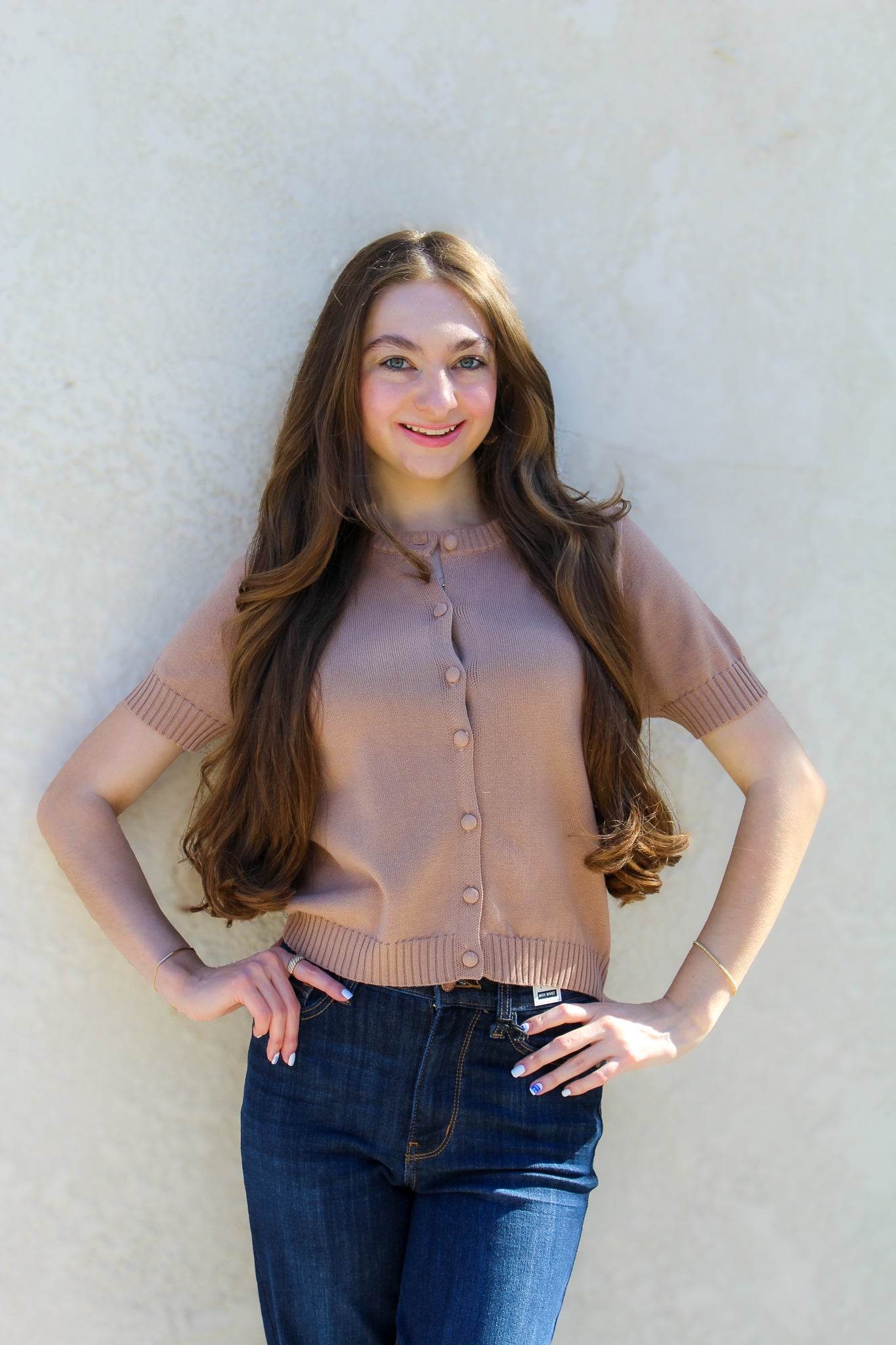 Chestnut Button Down Cardigan