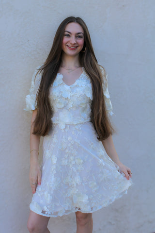 Actually Romantic Floral Lace Dress