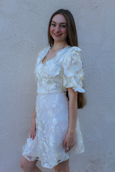 Actually Romantic Floral Lace Dress