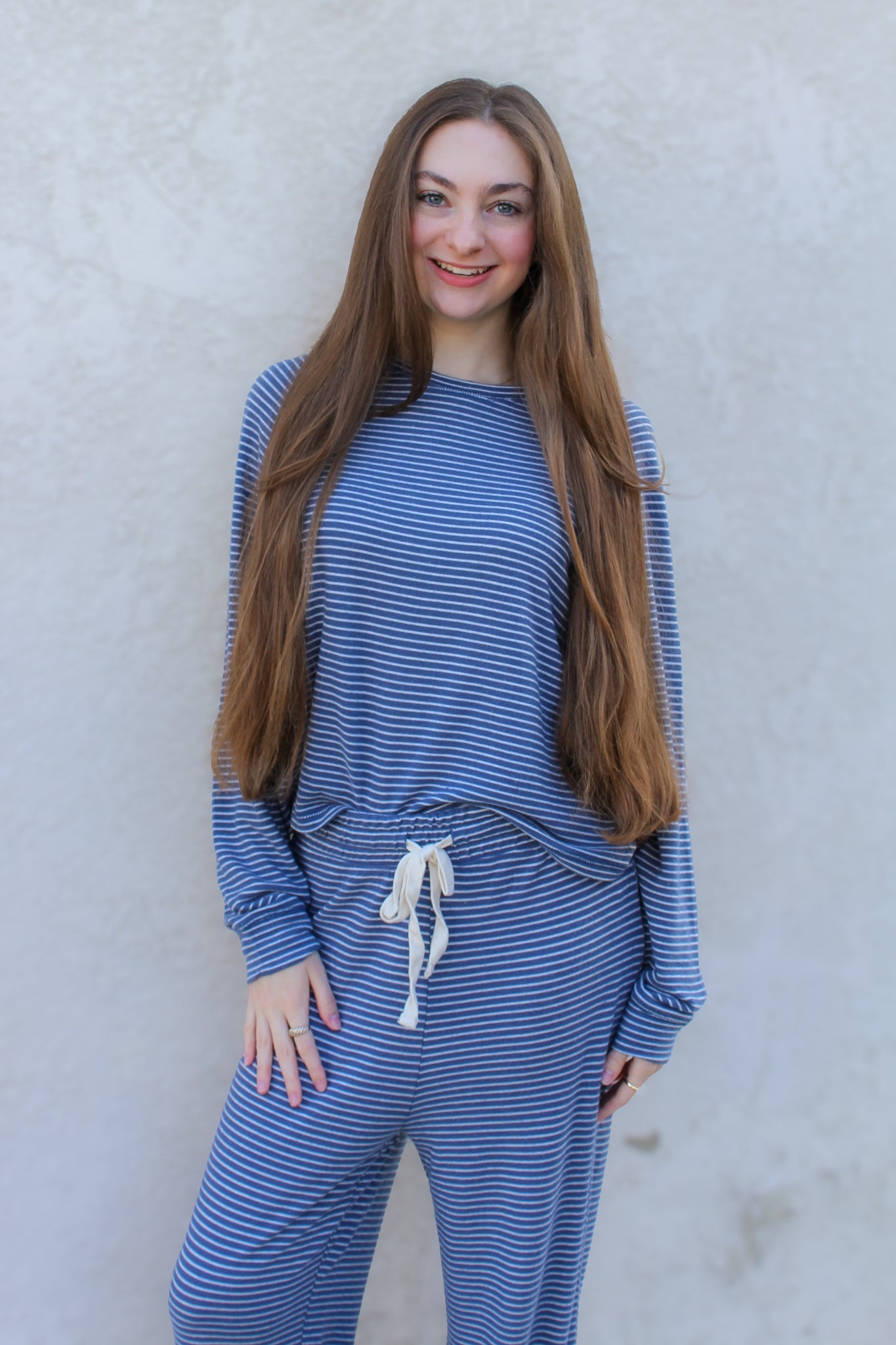 Dusty Blue Lounge Top