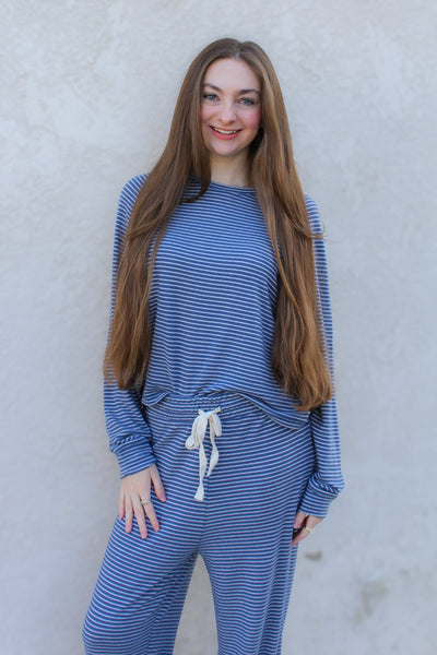 Dusty Blue Lounge Top