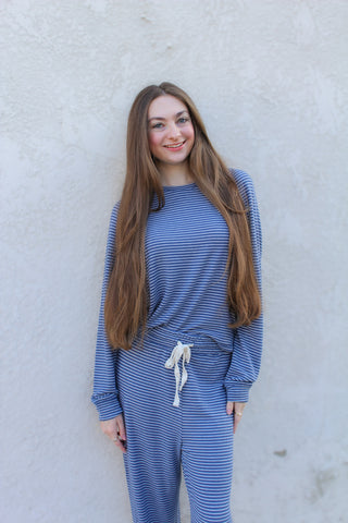 Dusty Blue Lounge Top