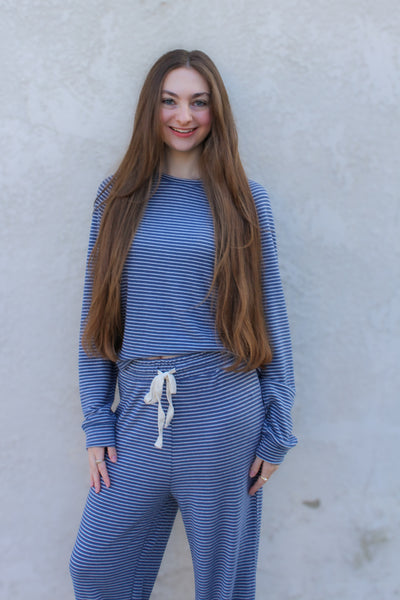 Dusty Blue Lounge Top