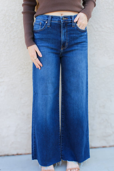 Just Black Denim Scissor Cut Wide Leg Jean